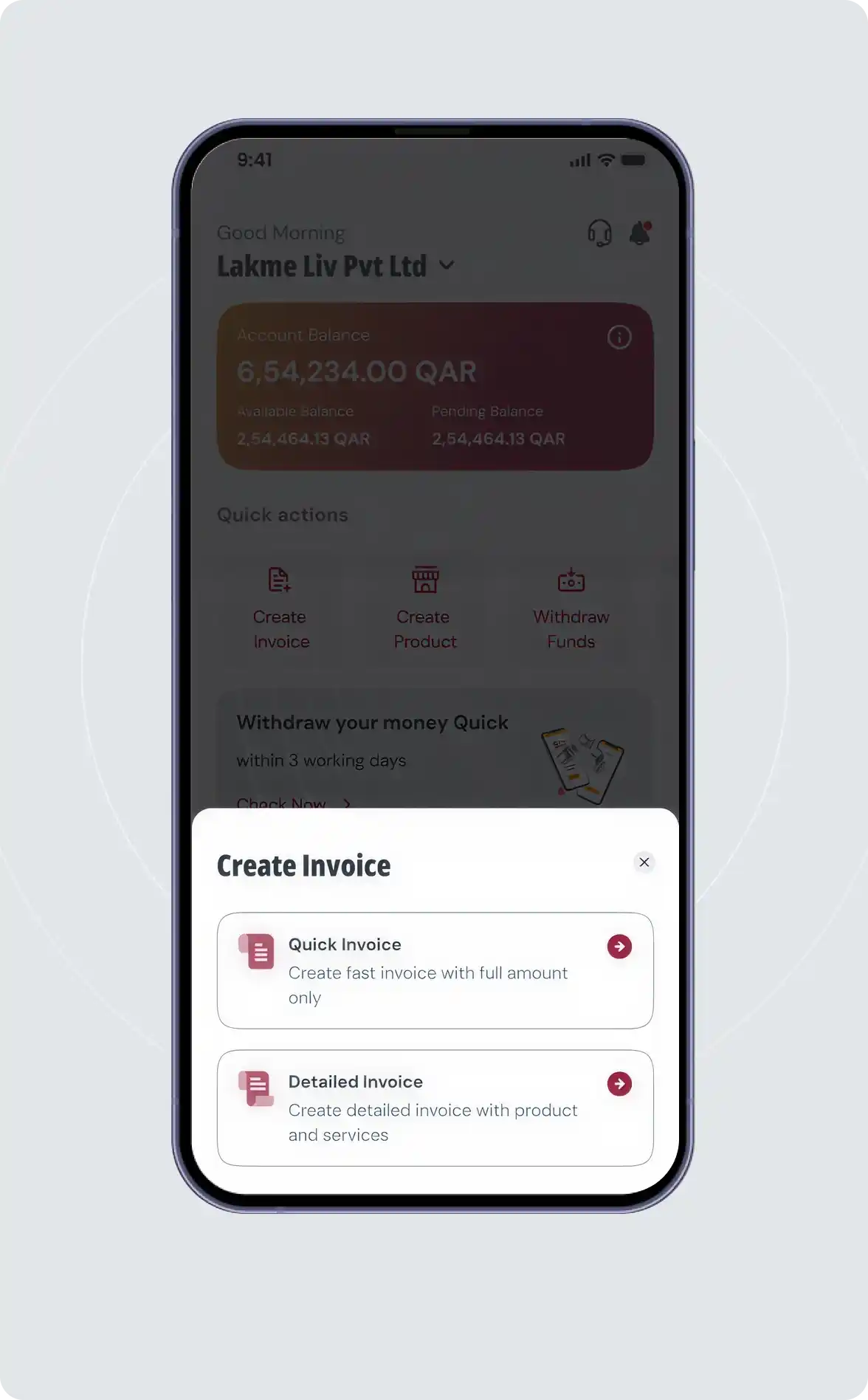 Add a payment link; it’s built in automatically